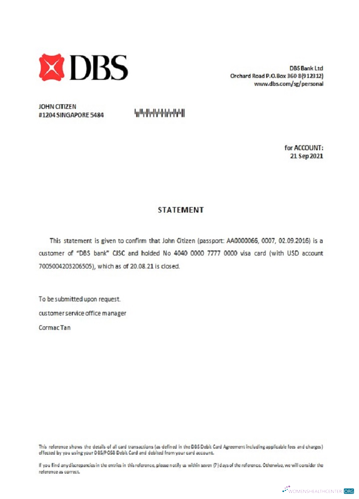 Download Singapore DBS bank closure reference Photoshop template